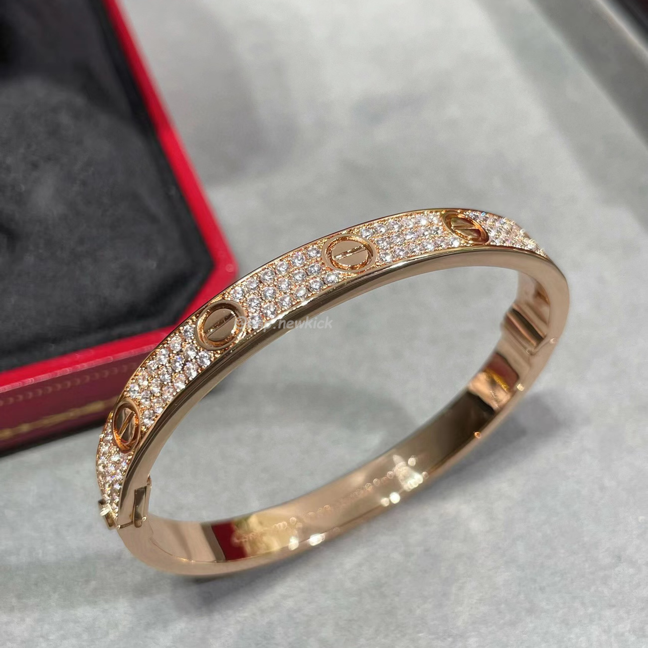 Cartier Bracelet Wide Version Full Sky Star Gold Rose Gold Platinum (5) - newkick.cc